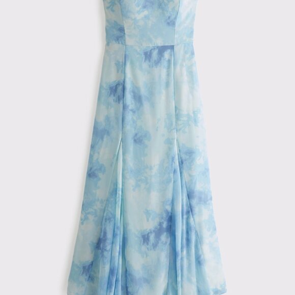 Abercrombie & Fitch Camille Strapless Godet Midi Dress - Picture 3 of 6